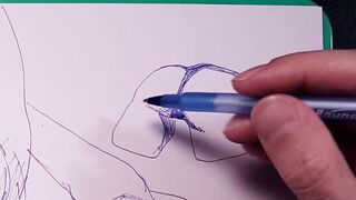 Drawing Goddess girls with huge boobs, juicy butt with a