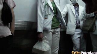 Lucky Foreigner Boned Nurse Friends On Lunch Break