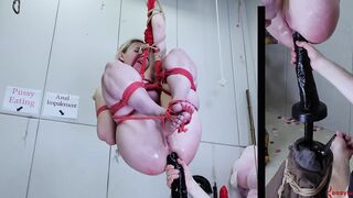 Eager slave anally impaled on humongous dick and punished