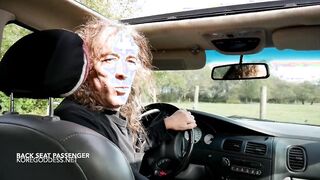 Big Tit backseat passenger taken home to have her butt screwed
