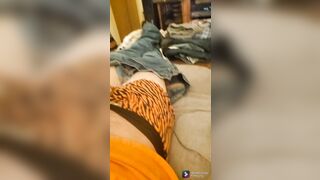 red head fiance gets naked blows dick and ride