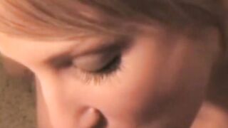 A Nice Fellatio From Redheaded Amateur cougar