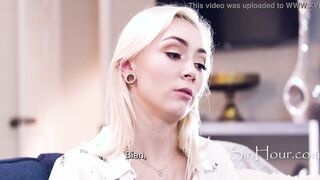 Small Babysitter Has Phone Sex With Bf While Getting Pounded