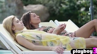 Adorable tiny boobs blonde teenagers Emily Rise posed with Cutie