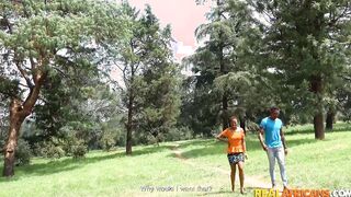 Short Haired Amateur Nubian babe Gets Railed Rough By bbc