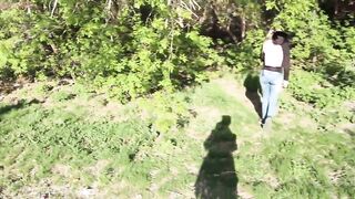 Outside head to my stepbrother | He cum into my