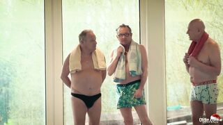 Hardcore gang bang with older guys and 1 19 yo getting nailed