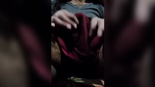Cock Rub with Nurse Satin Suit