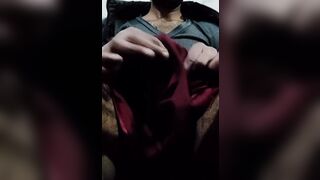Cock Rub with Nurse Satin Suit