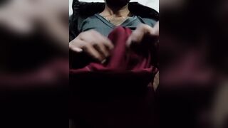 Cock Rub with Nurse Satin Suit