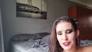 Crazy talking chubby whore talking how she wants to eat