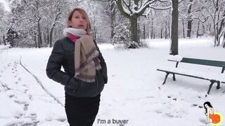 Two men rough fucking a sex-bomb blonde Mom
