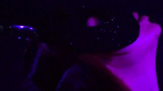 On request the sexual Hotwife smoking into a bunny costume.