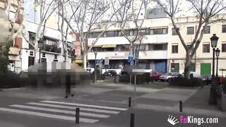 Shameless 18 year old shows her nude body inside a shop and