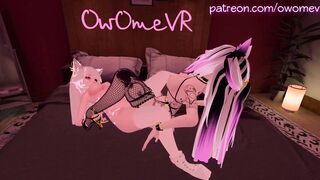 "wholesome" VRchat Erp OwO [intense Groaning, Lesbo, ASMR, 3D Cartoon,