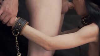 My master whipped me with his cock, pissed me in his mouth