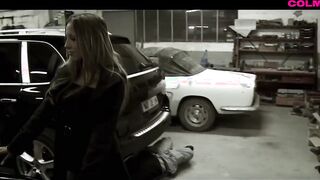 Alexia Vendome gets her butt plowed inside the garage