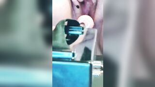Long ass fuck by screwed machine
