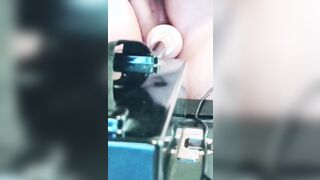 Long ass fuck by screwed machine