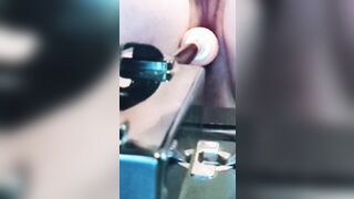 Long ass fuck by screwed machine