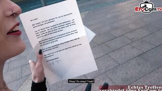 Slender german 19 Year Old with natural titted pick up at the