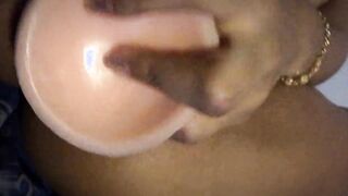 Honey Teens -Fucks her young twat with a toy
