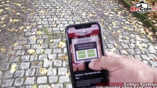 Slender german skank with tiny boobies pick up at the