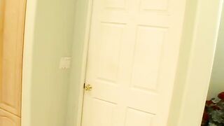Bro gets fellatio and fucks 2 chick inside bikinis into his house