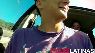 exposedlatinas - Big Boobed hispanic gets a fabulous welcome at the