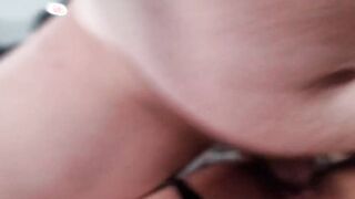 Quick banged while parents are out - Creampied Stepsister