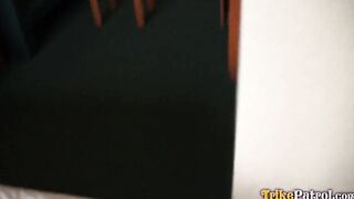 Bushy Filipina Vagina Grinds On Huge Foreign Penis