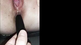 First time anal with dildo and penis for wifey - she loved it