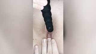 Close up dildo masturbation with Orgasm