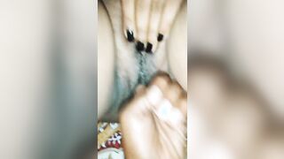 Fingers into my indian mistress cunt she was get enjoyed