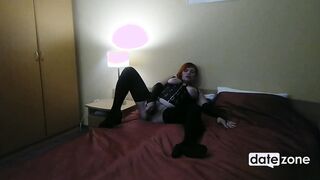 Seen into hotel room with fat dominant whore
