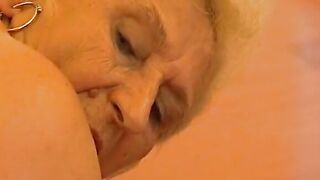 German porn star brings 68 year older snatch to orgasm