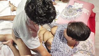 Hoe Cheating Fiance Getting Double Penetrated By 2 Men Into
