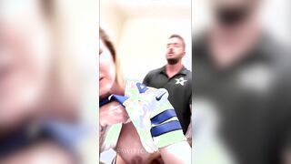 Stadium toilet pounded