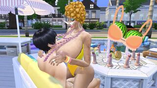 OLD LADY TREAT two - When the cuckolds are away the
