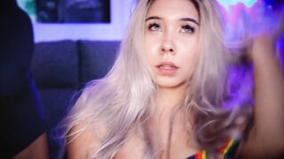 Chubby blonde Colombian loves her bf's penis