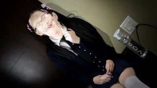 Slim little teenie instructed by filthy older man how to