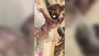 LolaMonroe twerking into bubbles