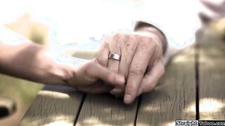 Hubby makes 2 milfs pounded inside a three-way