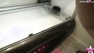 TIGHT TINI - GERMAN REAL AMATEUR TANNING SALON CELLPHONE WEB CAM VLOG