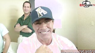 First time private amateur gang bang inside hotel