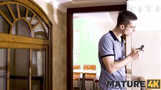 MATURE4K. Instead of masturbation older dig unplanned sex with stepson