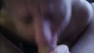 Granny sucking dick and get facial