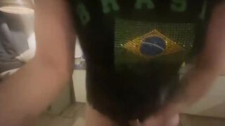 Marc gets Fuck rough by Brazilian Melanne with a bbcs