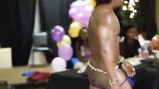 Freak Blows Male Dancer