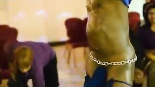 Freak Blows Male Dancer
